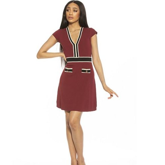 ALEXIA ADMOR Mirah Fit & Flare Dress(M)|*FIT SLIMS BODY n MATERIAL SNATCHES YOU* - Picture 1 of 7